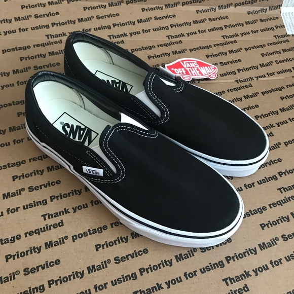 Vans Shoes - Vans Classic Slip-On Black/White